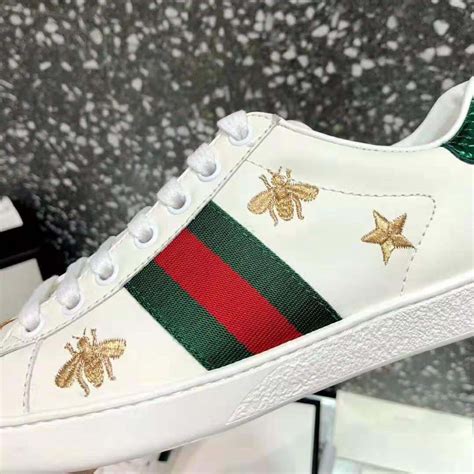 gucci ace embroidered bee|gucci ace bees and stars.